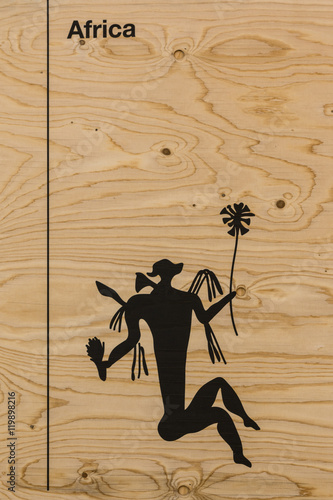 Graphic Silhouette Illustration: Man's Body and flowers