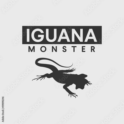 iguana silhouette
