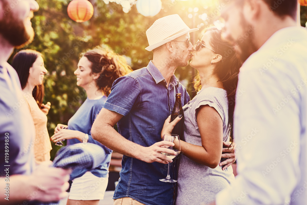 © chika_milan - group of friends making a party, have fun together © chika_milan - group of friends making a party, have fun together