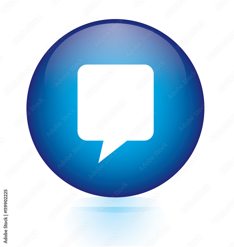 Talk bubble button Talk bubble button