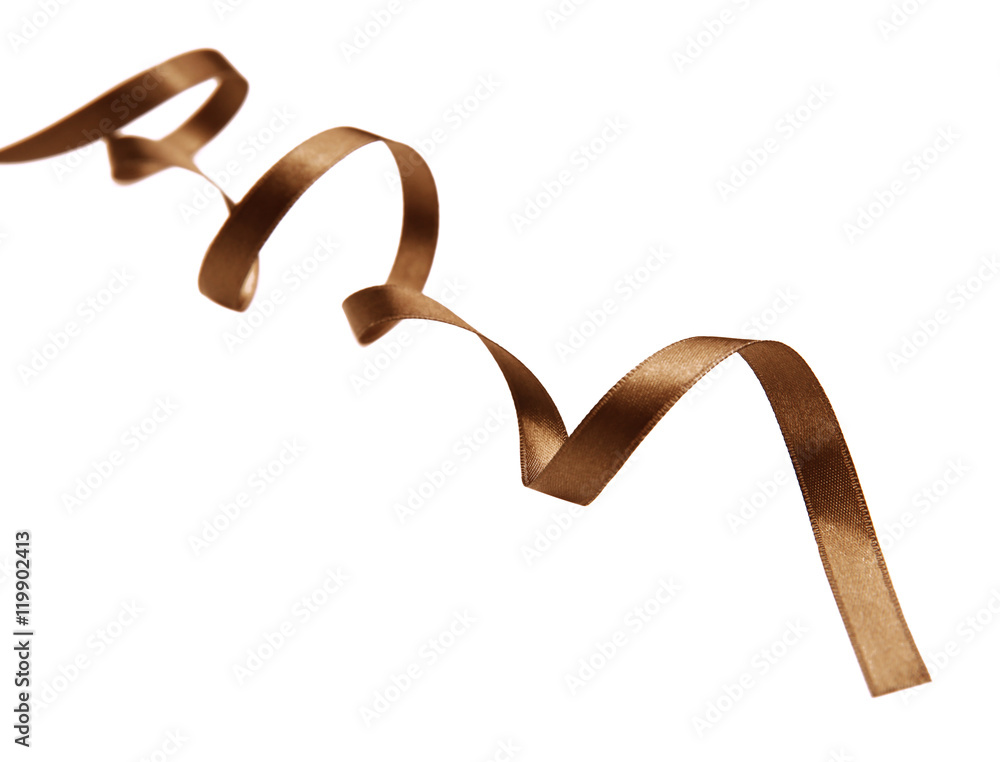 Fototapeta premium Color ribbon, isolated on white