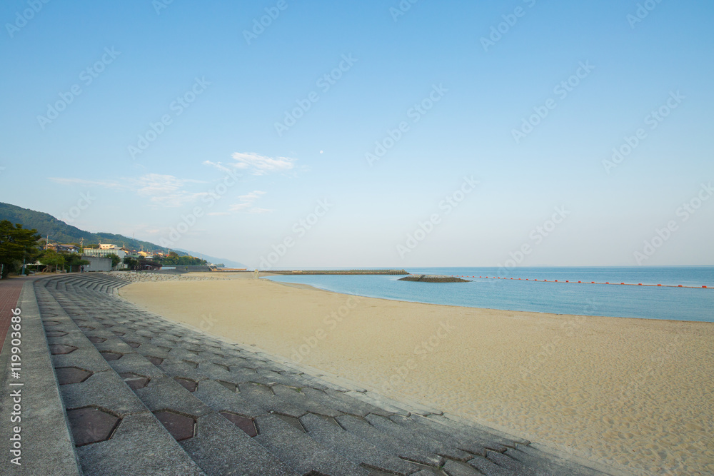 Obraz premium 愛媛県伊予市 双海シーサイド公園 朝の風景