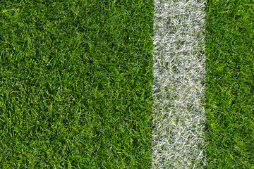 Green field for sport games