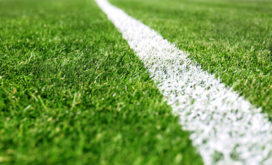 Green field for sport games