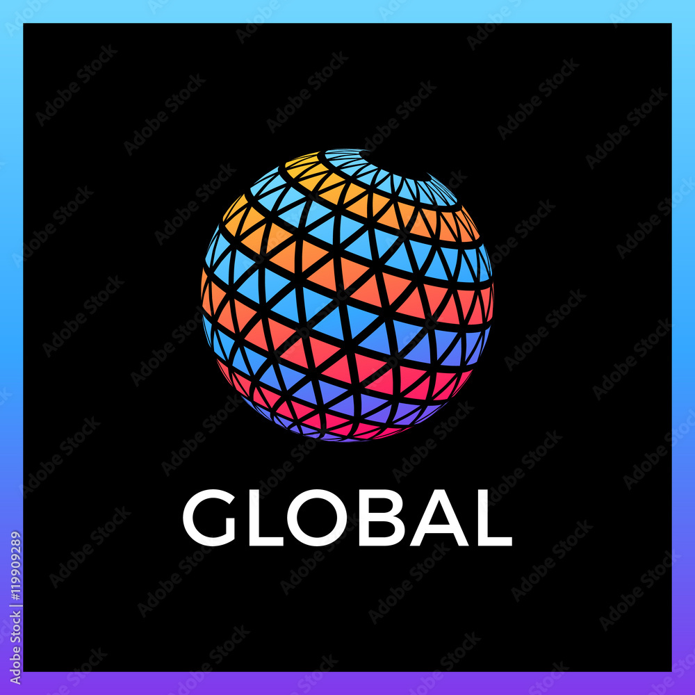 Triangle Pixel Global Media Logo Template Triangle Pixel Global Media Logo Template