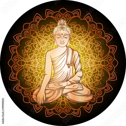 Buddha vector illustration.