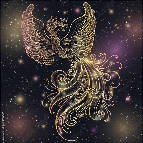 Firebird vector clipart