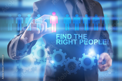 Bilde på lerret FInd the right people