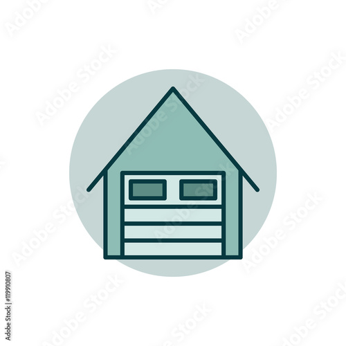 Garage flat icon