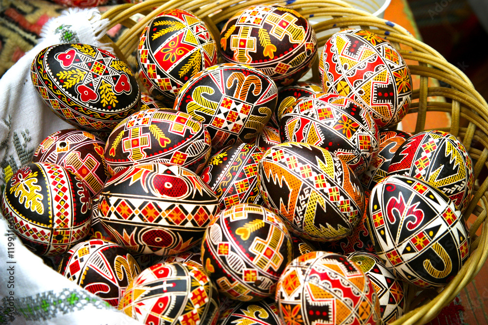 Hand painted easter eggs