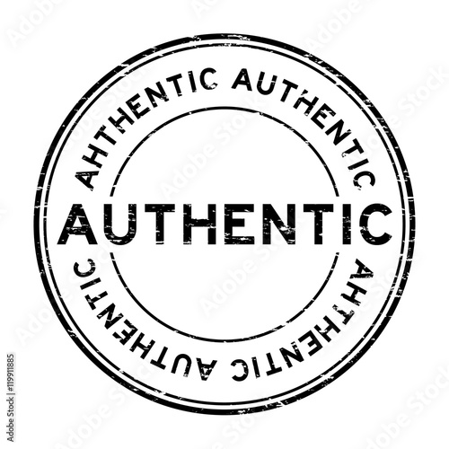 Grunge black authentic rubber stamp