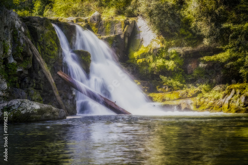 Fototapeta Naklejka Na Ścianę i Meble -  Waterfall closeup