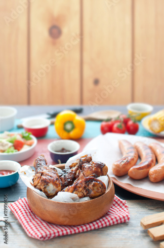 Barbecue meal