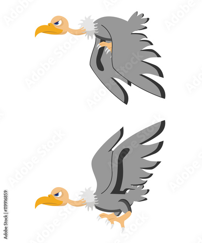 a Set of angry Vulture illustration