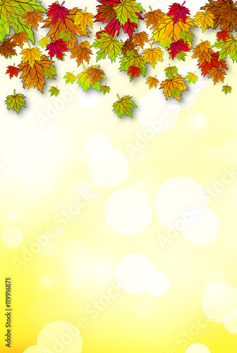 your design with autumn leaves