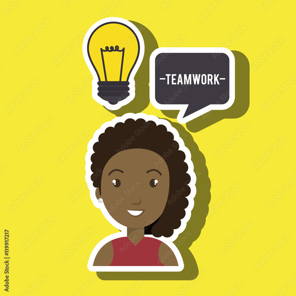 woman teamwork idea icon vector illustration graphic woman teamwork idea icon vector illustration graphic
