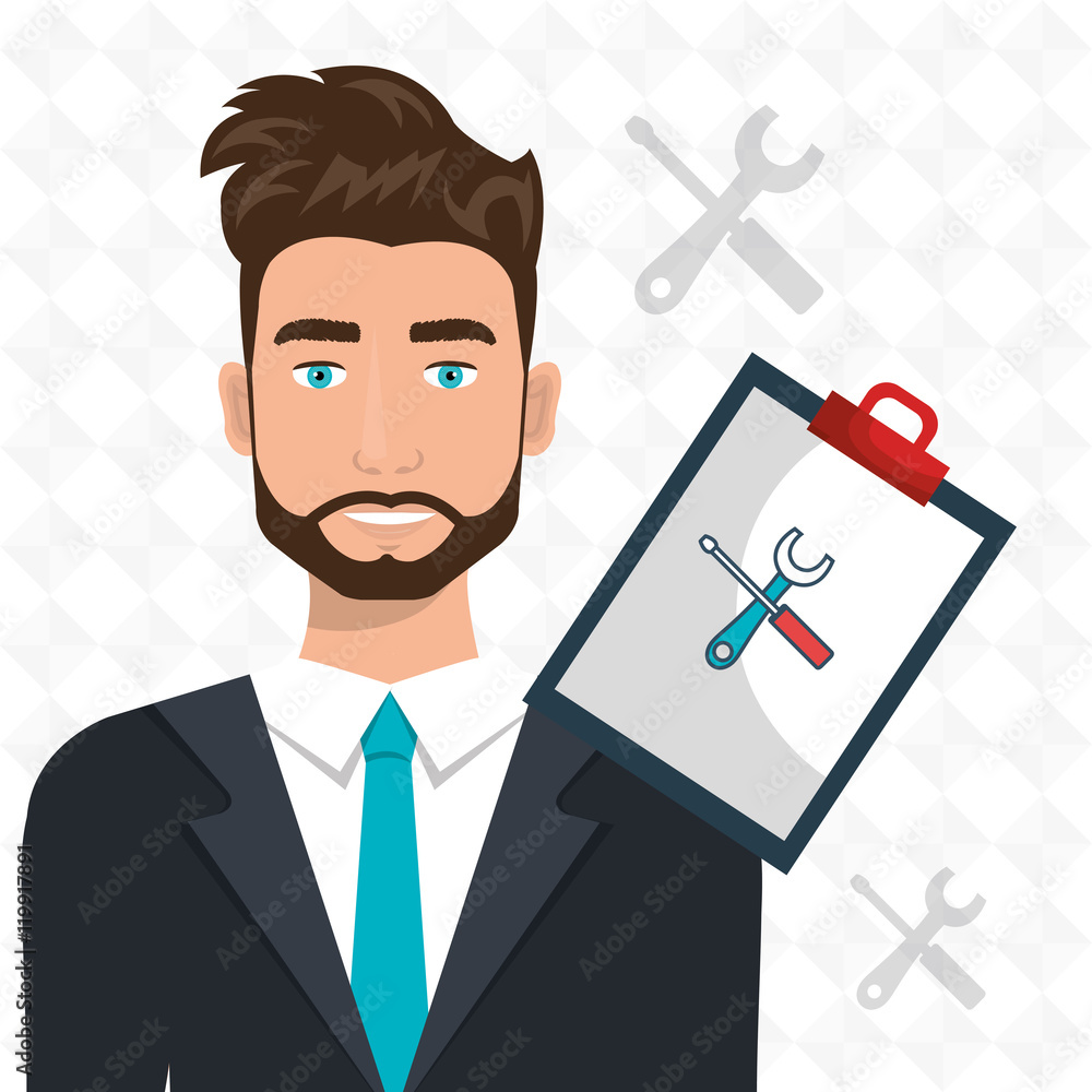 man clipboard tool app vector illustration eps 10 man clipboard tool app vector illustration eps 10