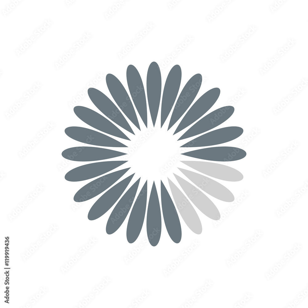 Waiting download icon in flat style isolated on white background. Loading symbol vector illustration Waiting download icon in flat style isolated on white background. Loading symbol vector illustration