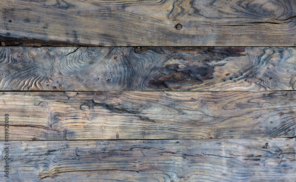 Naklejka premium rotten wooden boards