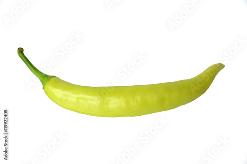 Green peppers on a white background.
