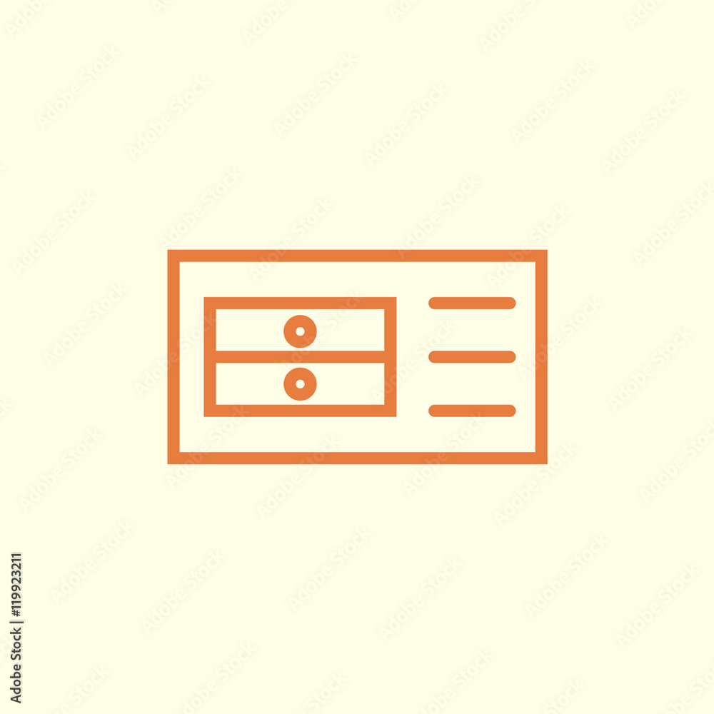 drawer line icon drawer line icon