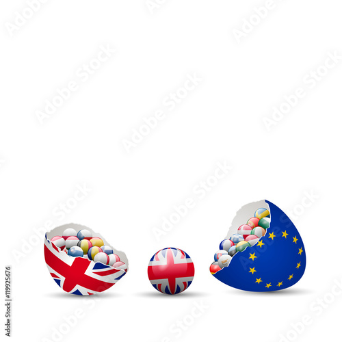 Brexit Cracked eggs