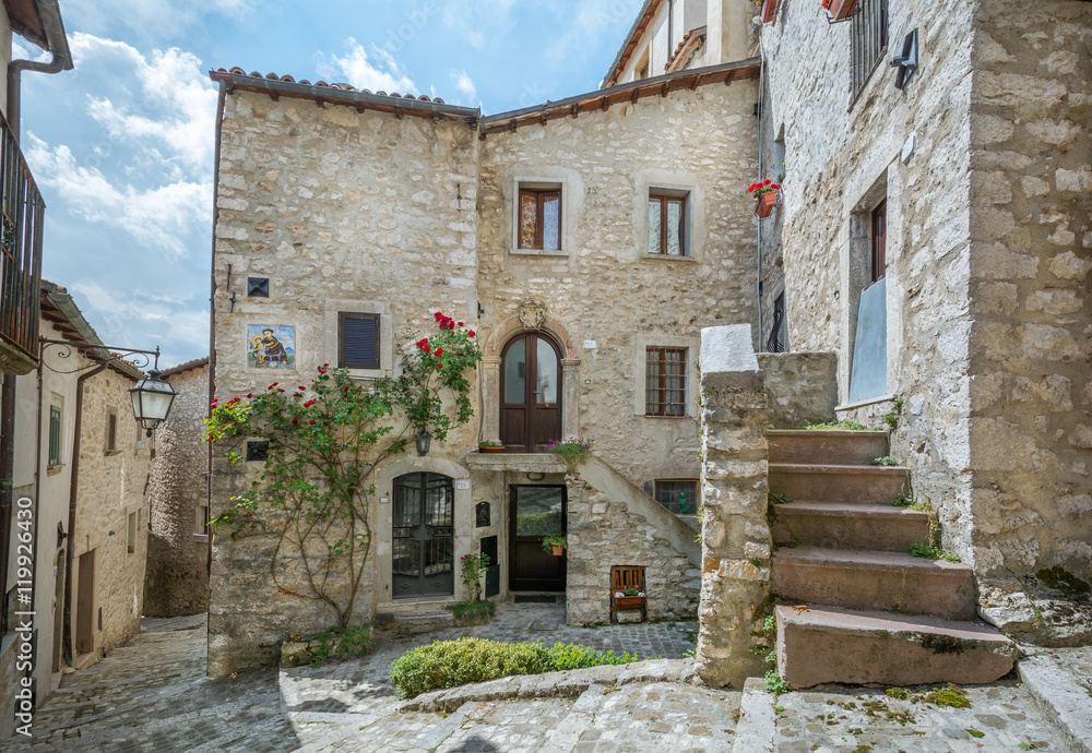Barrea, old rural village in L'Aquila Province, Abruzzo (Italy)