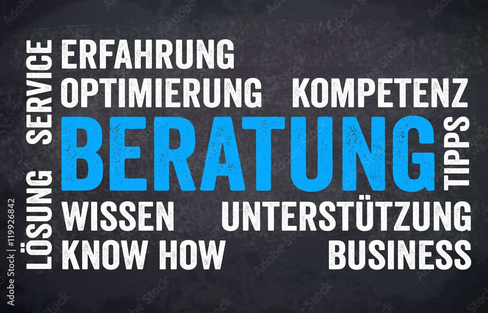 Tafel Schild Kreidetafel mit Beratung Kundenberatung Tafel Schild Kreidetafel mit Beratung Kundenberatung