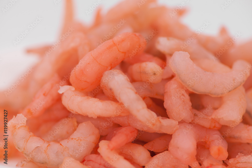 prawns close-up on a light background prawns close-up on a light background