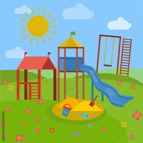 Children Playground vector
