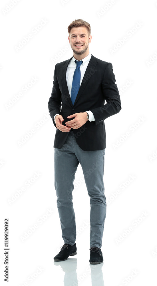 Successful business man on white background Successful business man on white background