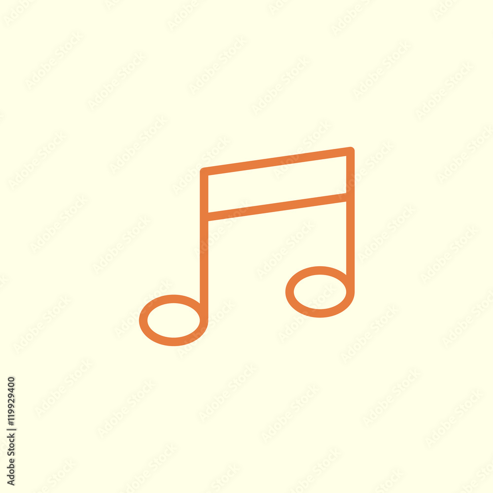music note line icon music note line icon