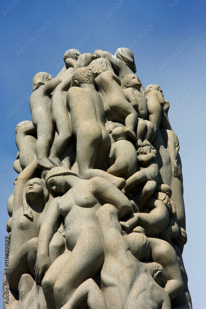 The Vigeland Park in Oslo, is the world's largest sculpture park