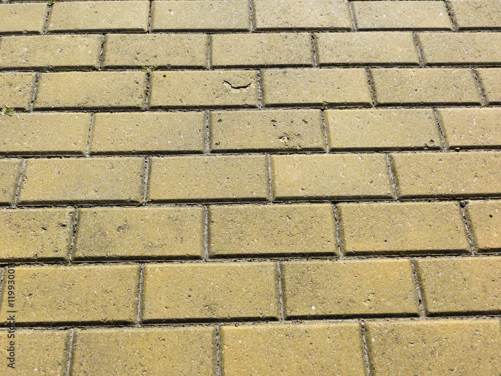 Fototapeta premium Yellow bricks background