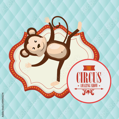 monkey circus icon vector illustration eps10 eps 10