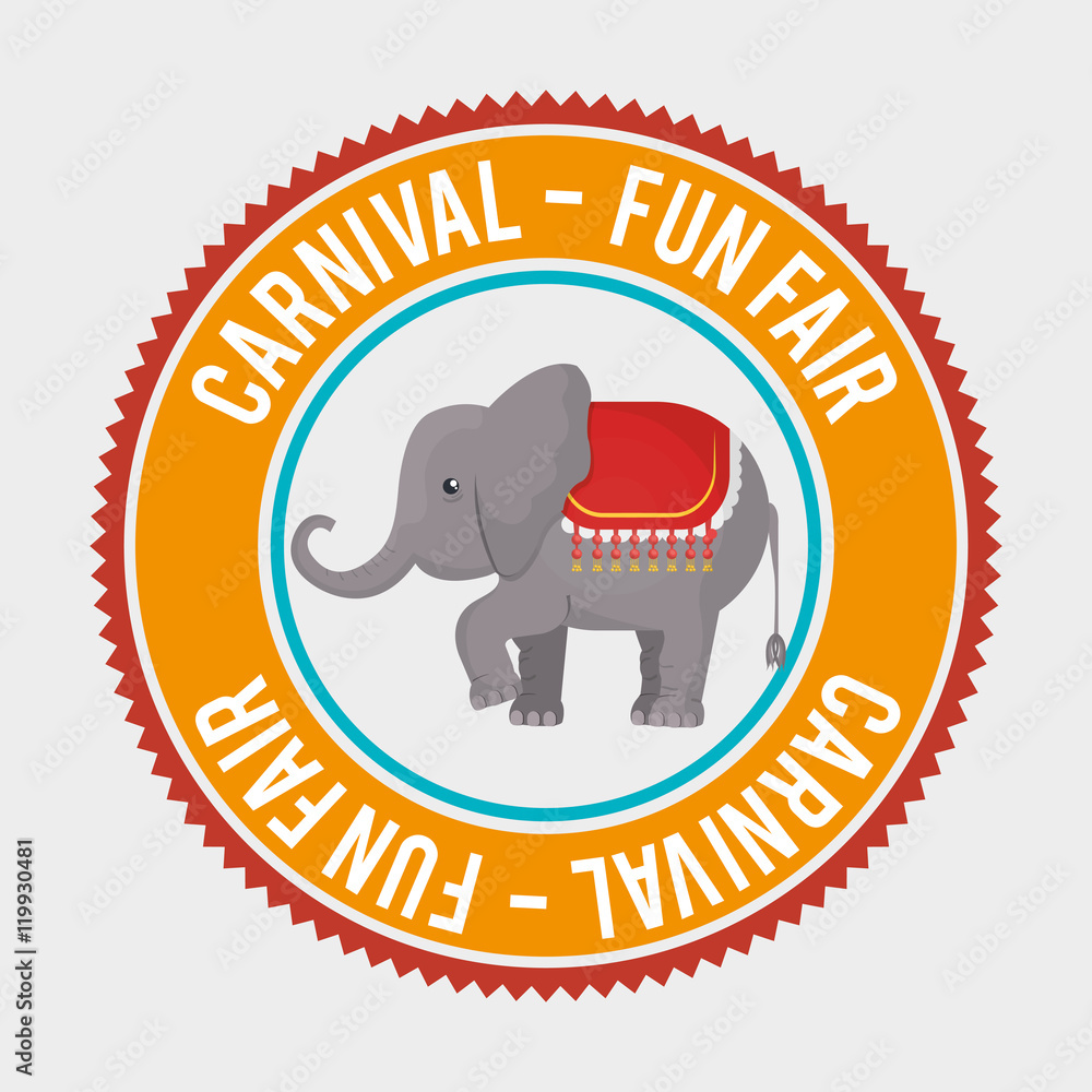 Obraz premium big top circus icon vector illustration eps10 eps 10