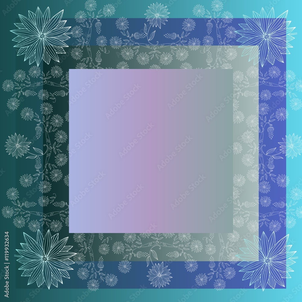Lovely tablecloth or beautiful bandana print with floral border. . Hand drawn floral lace. Silk neck scarf with flowers on background in pink tones. Kerchief square pattern. Lovely tablecloth or beautiful bandana print with floral border. . Hand drawn floral lace. Silk neck scarf with flowers on background in pink tones. Kerchief square pattern.