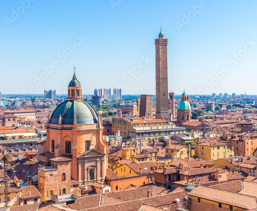 Canvas Print cityscape of Bologna