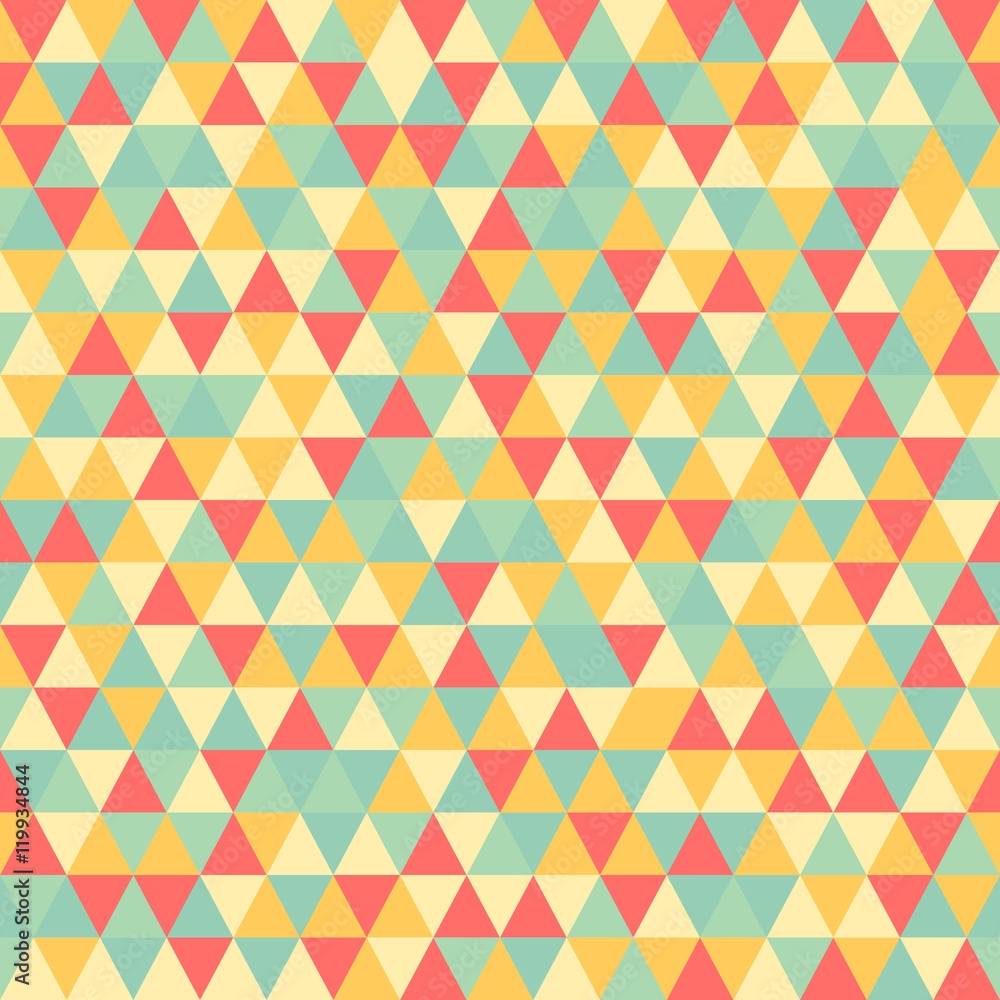 Triangle geometric seamless pattern.