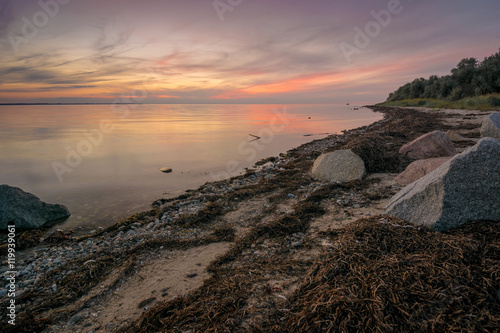 Wallpaper Mural Sonnenuntergang an der Steilküste auf Ostsee Insel Poel, Mecklenburg-Vorpommern Torontodigital.ca