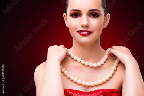 Woman in glamourous concept with jewelry