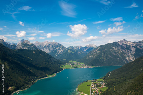 Achensee, bird view / Aerial view from Achensee in Tyrol (Austria) © pic3d