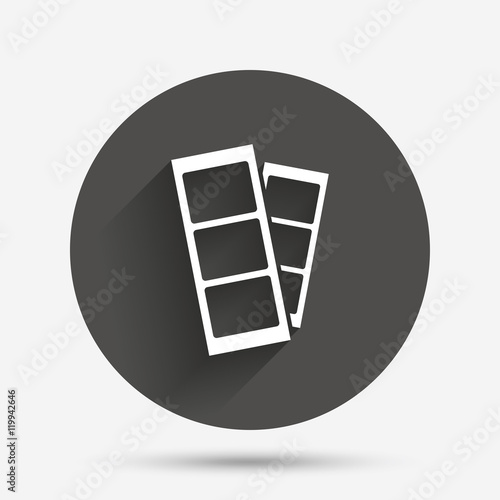 Photo booth strips sign icon.