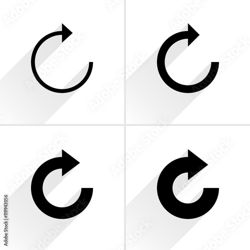 Arrow icon reset, repeat, reload, rotation sign