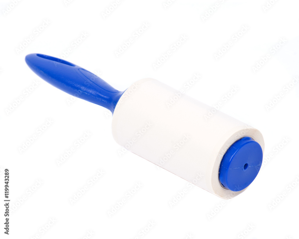 Giant lint roller separated on white background Giant lint roller separated on white background