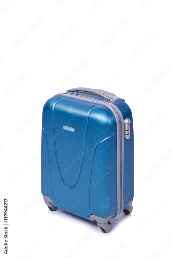 Suitcase isolated on the white background Suitcase isolated on the white background