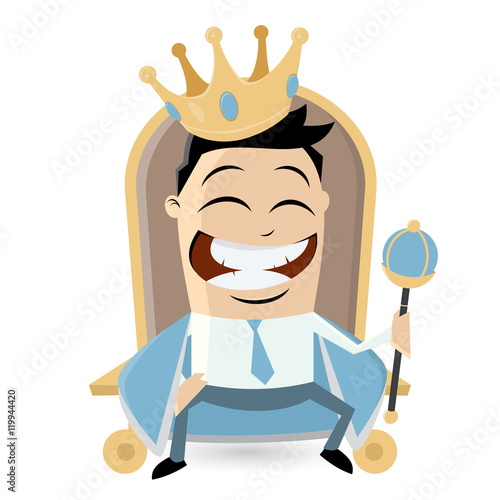 king on throne clipart