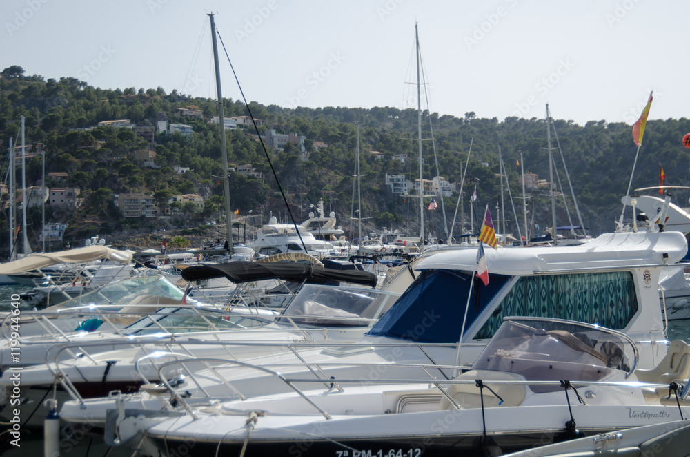 Fototapeta premium SOLLER Y PUERTO DE SOLLER