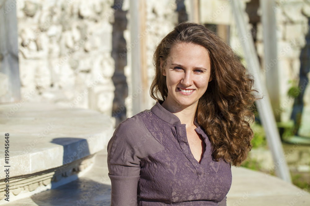 Portrait of beautiful young happy woman Portrait of beautiful young happy woman