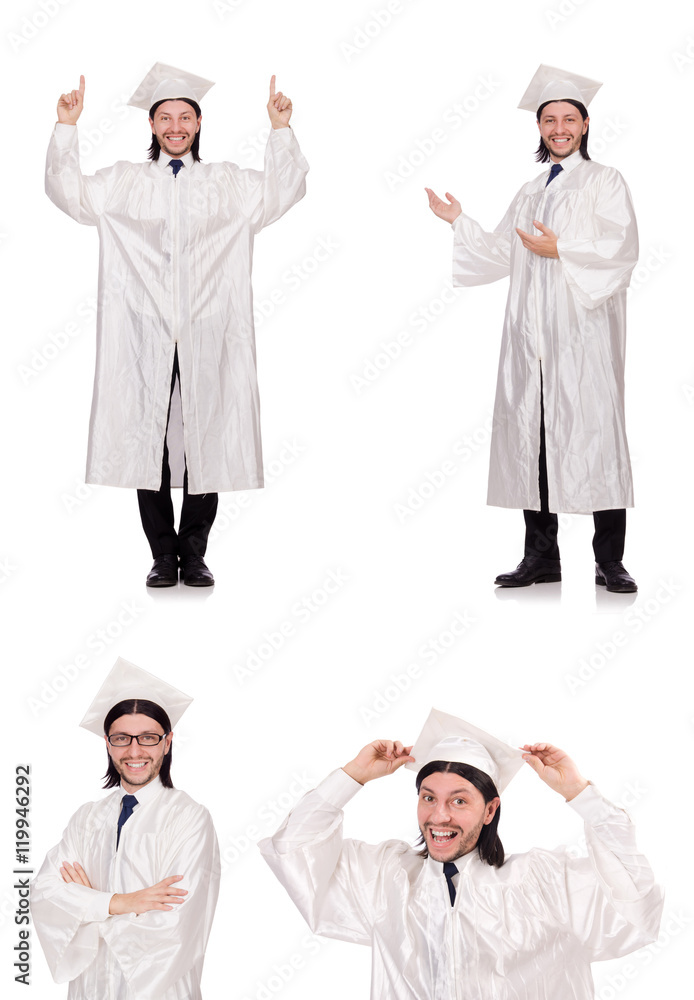 Young man ready for university graduation Young man ready for university graduation
